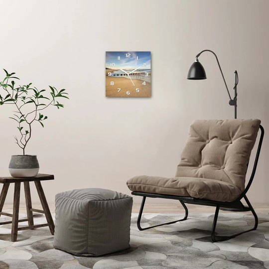 Jhori Beach on the Baltic Silent Wall Clock