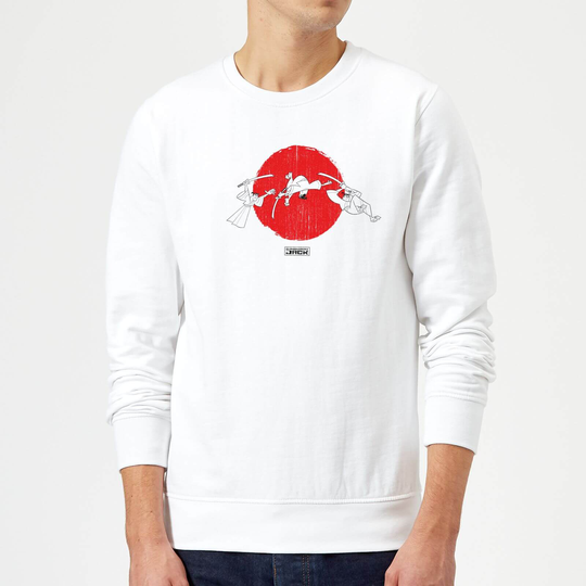 Samurai Jack Sunrise Sweatshirt - White - M - White