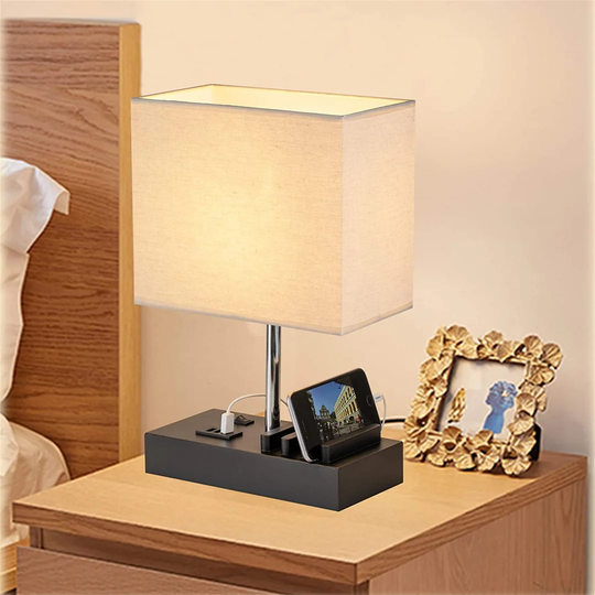 Chaithra 37Cm Desk Lamp with USB