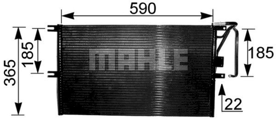 Condenser Air Conditioning 8FC351037-621 by BEHR