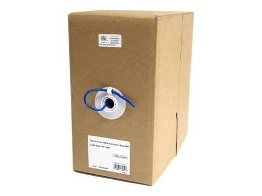 StarTech.com Bulk Cat 5e Ethernet Cable - 1000ft.- Solid - CMR-Rated - Blue