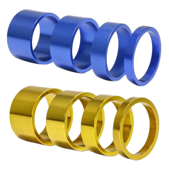 4pcs/set 5/10/15/20mm Aluminum Alloy Headset Stem Spacer,gold