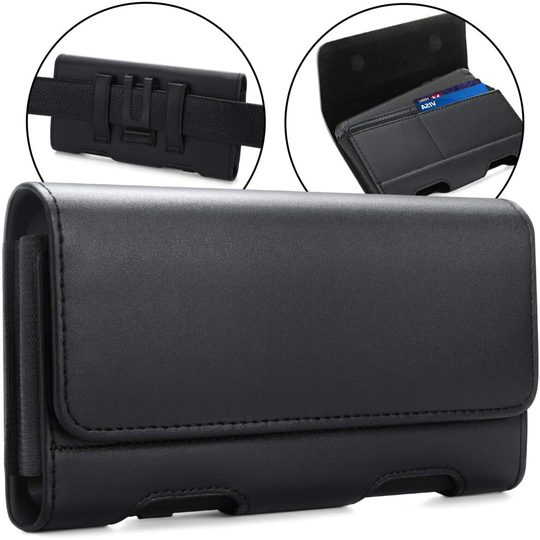 BECPLT Galaxy S20 FE 5G Holster Case, iPhone 13 Pro Max Belt Clip Case,Leather Cell Phone Pouch with ID Card Belt Holder for...