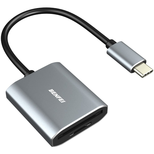 USB C to SD/Micro SD Card Reader, BENFEI Thunderbolt 3 to SD/Micro SD Card Reader Compatible for MacBook Pro 2019, MacBook Air/iPad Pro 2019/2018