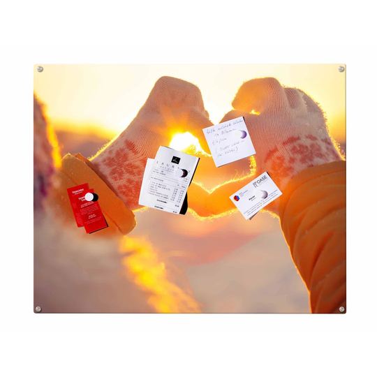 Heart Magnetic Wall Mounted Photo Memo Board