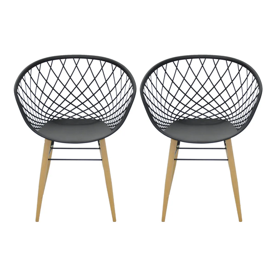 Tramontina Sidera Set of 2 Chairs - Black