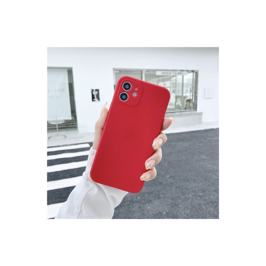 (Red, For iPhone 12mini) Soft Silicone Candy Colour Phone Case For iPhone 11 12 Pro Max 13Mini Camera Protection XS X XR 7 8 Plus SE2020 Matte Shockpr