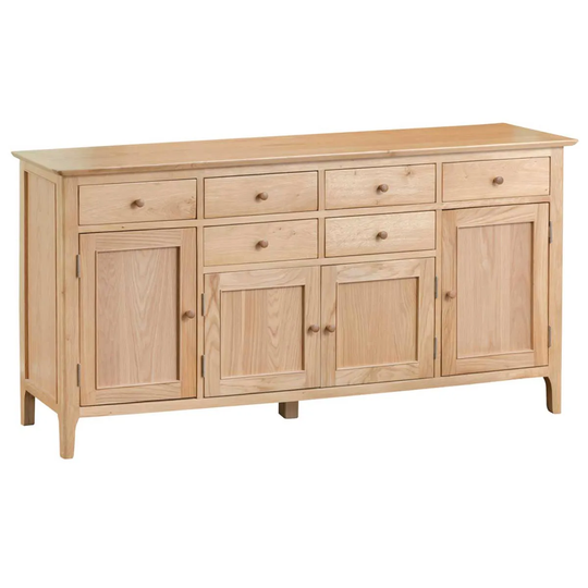 Kettle Interiors Cranbrook Natural Oak 4 Door Sideboard