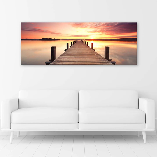 Canvas Print Sunset Over The Bridge