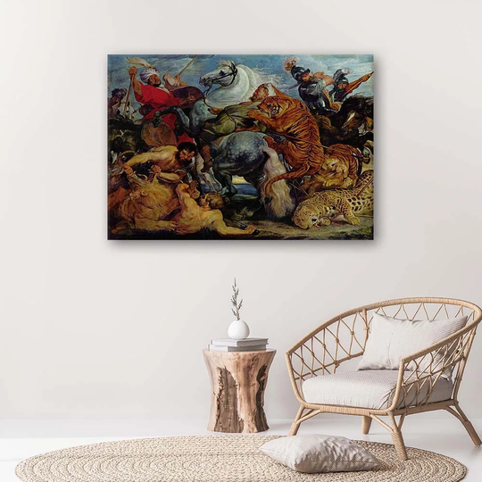 Canvas Print The Hunt For The Tiger - P. P. Rubens