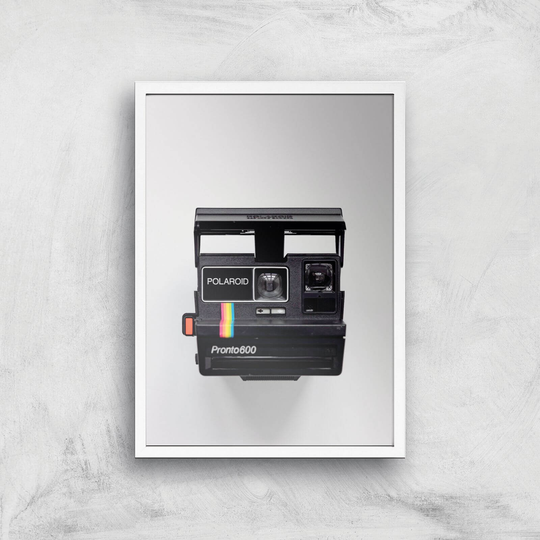 Polaroid Camera Giclee Art Print - A2 - White Frame