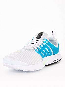 Nike Junior Presto Trainers - White/Green, White/Green, Size 4.5
