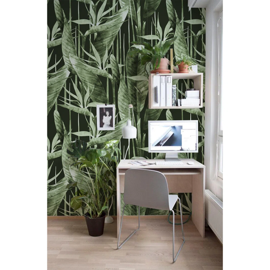 Walllpaper Roll 250X250cm Mural Decoration Wallpaper Material With Print Kitchen Livingroom Bedroom - Jungle Leaves