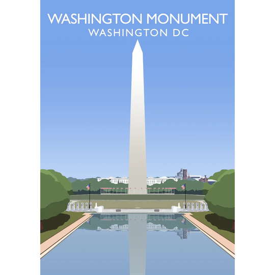 Washington Monument by Richard O'Neil - Graphic Art Print on Paper