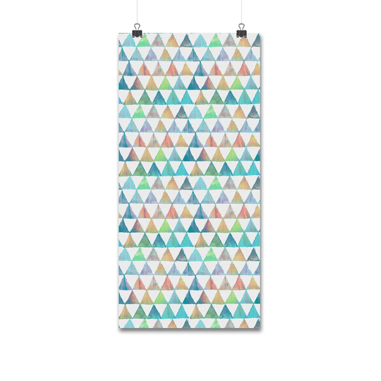 Walllpaper Roll 312X219cm Mural Decoration Wallpaper Material With Print Kitchen Livingroom Bedroom - Summer Triangles Geometric