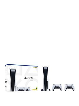 Playstation 5 Disc Console And Two Dualsense Wireless Controllers