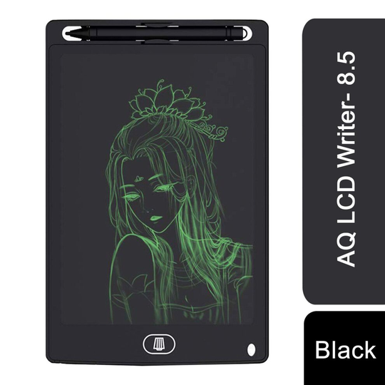 AQ LCD 8.5" Colourful Writing Board - Black