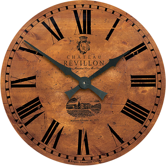 Large French Wine Château Wall Clock