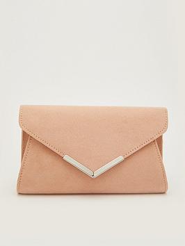 Quiz Faux Suede Envelope Bag