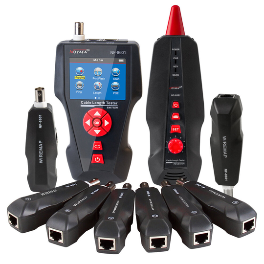 Multi Network Cable Tester for RJ45, RJ11, BNC, PING/POE 8 Identifier