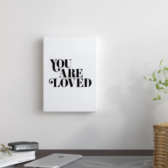 You Are Loved 3 by Brett Wilson - Wrapped Canvas Typography Print