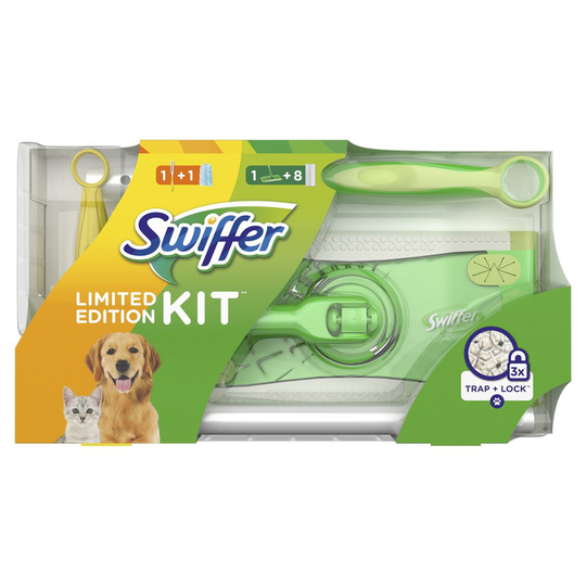 Swiffer Limited Edition Set (1 Floor Mop Plus 8 Basic Dusters Plus 1 Dust Magnet Plus 1 Cloth) Pack of 1 (1 x 1 Piece)