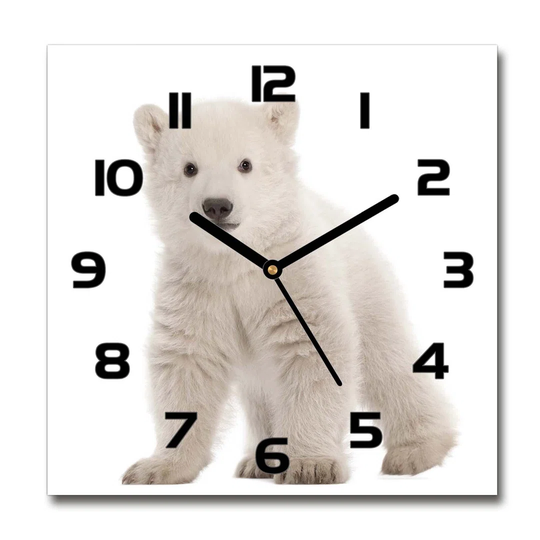 Iffat A Polar Bear Silent Wall Clock