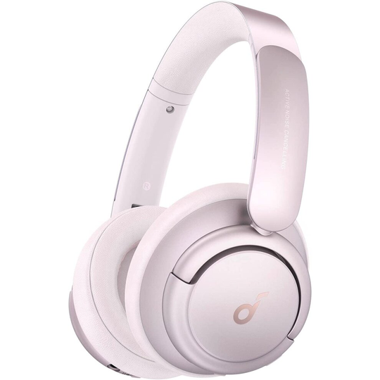 Soundcore by Anker Life Q35 Wireless Headphones, Multi-Mode Noise Cancellation, Over-Ear Bluetooth Headphones, LDAC Hi-Res Audio, 40h Battery (Pink)