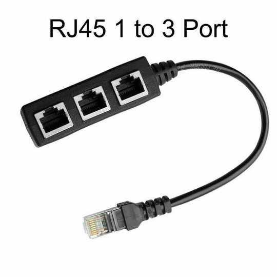 (1 TO 3 Port) RJ45 Splitter Cable Adapter - F/M network splitter