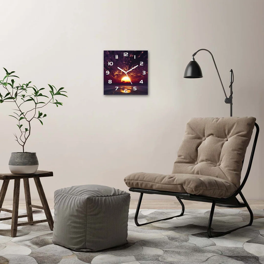 Sunset Silent Wall Clock