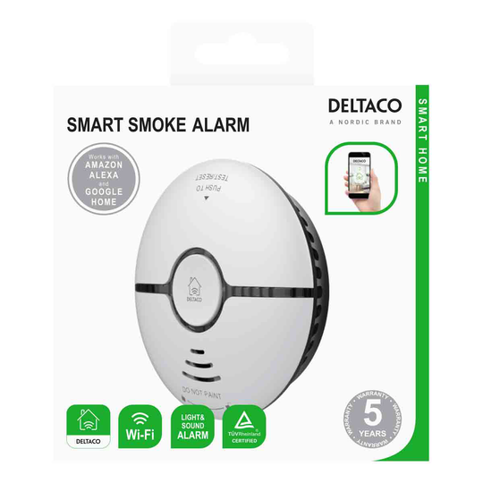 DELTACO SMART HOME WiFi Smoke Detector