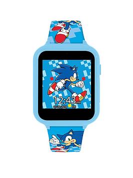 Sonic The Hedgehog Sega Sonic The Hedgehog Blue Smart Watch With Printed Silicone Strap