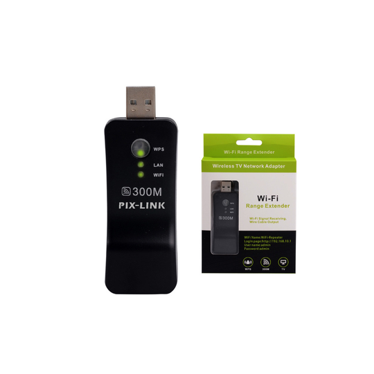 300M USB Wireless WiFi Repeater Booster Amplifier Range Extender UK