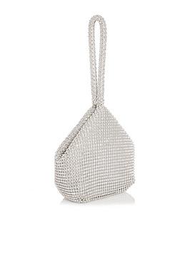 Quiz Diamante Pouch Bag
