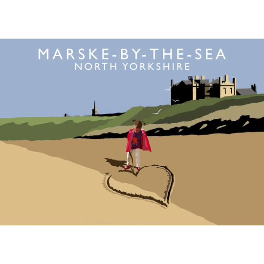 Marske-by-the-Sea 2 by Richard O'Neil - Graphic Art Print on Paper