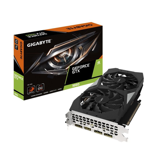 Gigabyte GeForce GTX 1660 OC 6GB GDDR5 Graphics Card