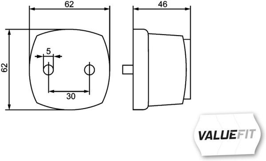 Tail Light *** HELLA VALUEFIT *** 2TM 357 012011