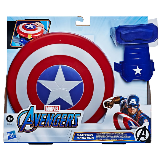 Marvel Avengers Captain America Magnetic Shield & Gauntlet