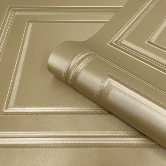 Belgravia Decor Amara Panel Metallic Gold Wallpaper