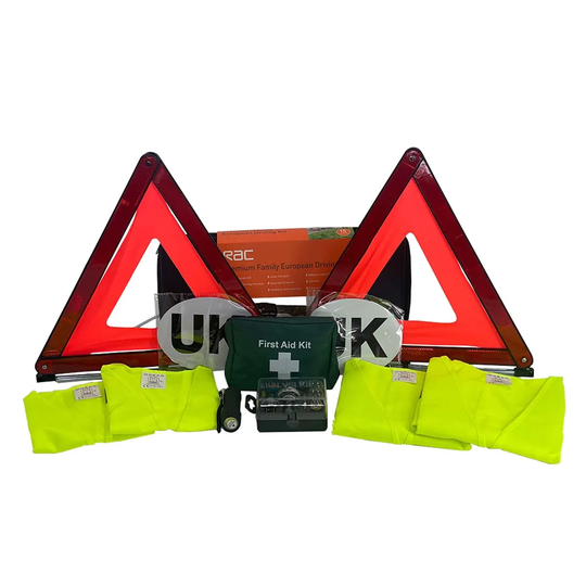 RAC Premium Family European Driving Kit - Emergency Roadside Assistance Kit For Travel In France And Europe