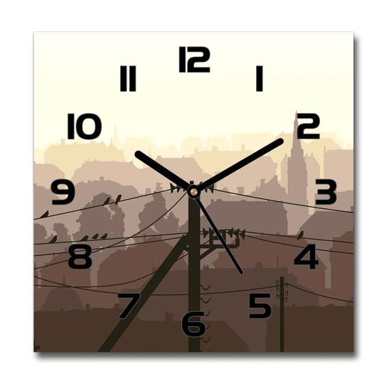 Joshua-Lewis City Voltage Line Silent Wall Clock
