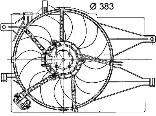Air Conditioning fan 8EW351040-751 by BEHR
