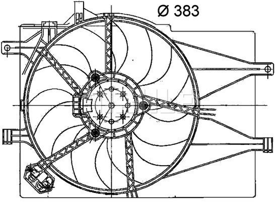 Air Conditioning fan 8EW351040-741 by BEHR