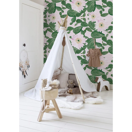 Walllpaper Roll 290X290cm Mural Decoration Wallpaper Material With Print Kitchen Livingroom Bedroom - Cacti Flowers Cactus