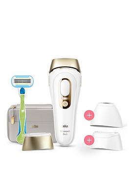Braun Silk-Expert Pro 5 Pl5257 Ipl Hair Removal System With Precision Cap &Amp; Wider Cap