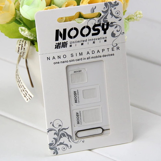 SIM Adapter Kit Mix 3 Pack (Micro + Nano) 1x Adapter Nano SIM to micro SIM and 1x adapter Nano SIM to Standard SIM and 1x adapter Micro SIM to Standar
