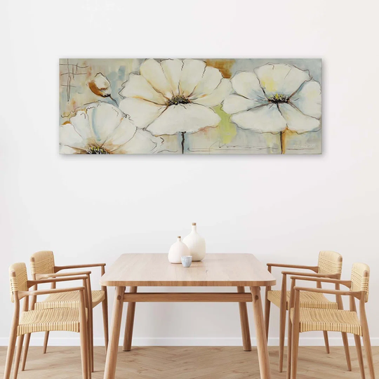 Canvas Print Painting Flowers Pastel