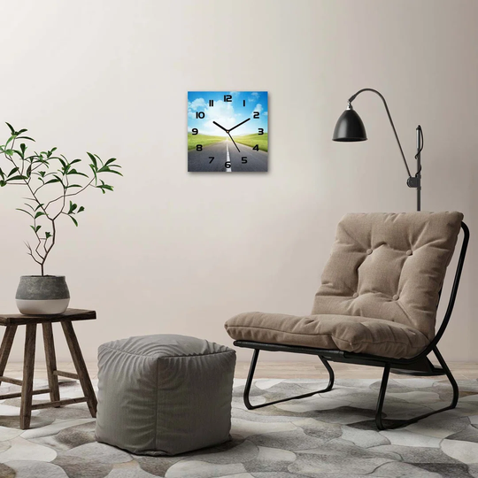 Jla Road Through the Meadow Silent Wall Clock