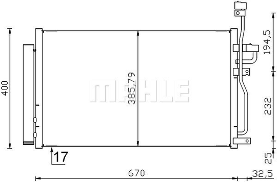 Condenser Air Conditioning 8FC351319-191 by BEHR