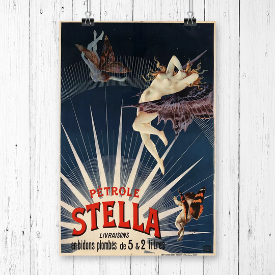 'Vintage Poster Petrole Stella' Vintage Advertisement